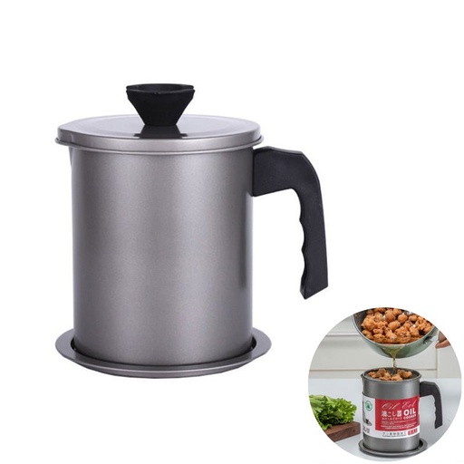 [SOT-N-KA-ZAM] Stainless Steel Oil Filter Pot with Tray