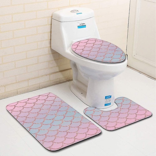 [PTM-N-HAE-ZAM] Toilet Mat Sets (Color and Design May Vary)